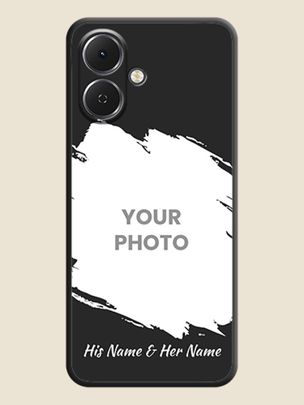 Custom Grunge Brush Strokes on Photo On Space Black Custom Soft Matte Mobile Back Cover - Tecno Spark Go 2 - alternate view
