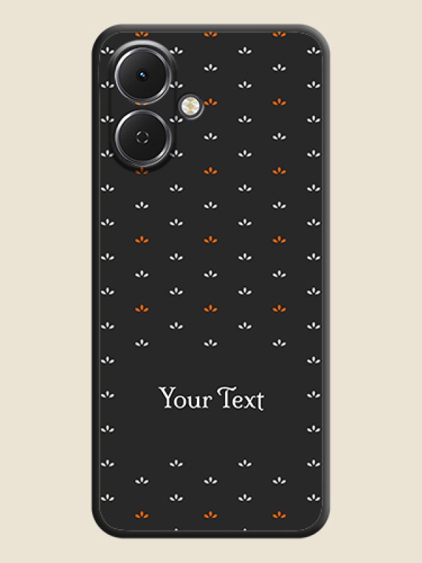 Custom Simple Pattern With Custom Text On Space Black Custom Soft Matte Mobile Back Cover - Tecno Spark Go 2 - alternate view