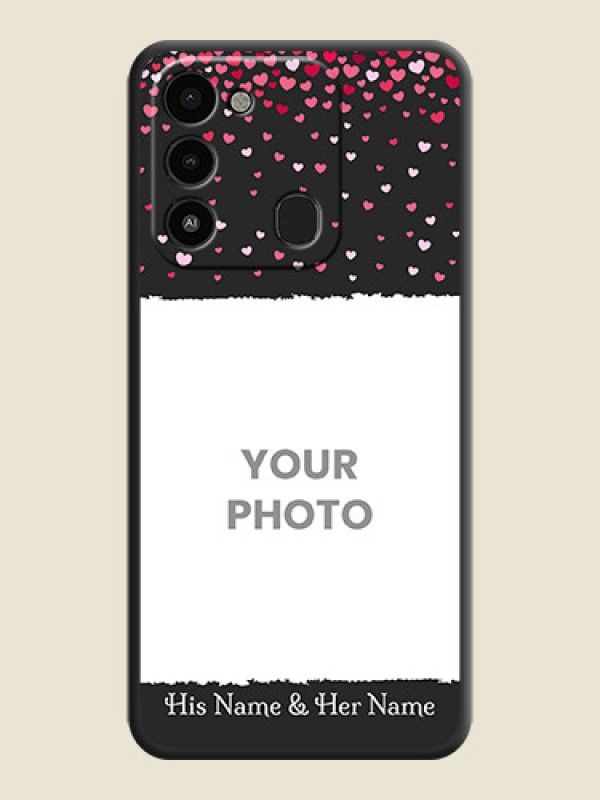 Custom Fall in Love with Your Partner  on Photo on Space Black Soft Matte Phone Cover - Tecno Spark Go 2022 - alternate view