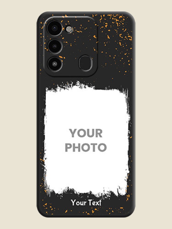 Custom Spray Free Design on Photo on Space Black Soft Matte Phone Cover - Tecno Spark Go 2022 - alternate view