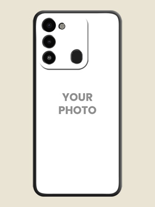 Custom Full Single Pic Upload On Space Black Personalized Soft Matte Phone Covers -Tecno Spark Go 2022 - alternate view