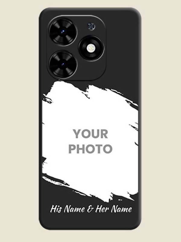 Custom Grunge Brush Strokes - Photo on Space Black Soft Matte Back Cover - Tecno Spark Go 2024 - alternate view