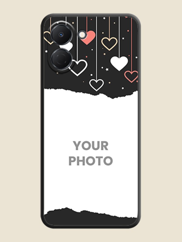 Custom Love Hangings with Splash Wave Picture On Space Black Custom Soft Matte Mobile Back Cover - Tecno Spark Go 3 - alternate view