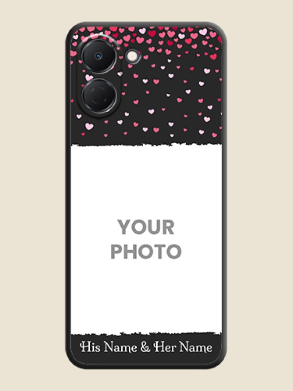 Custom Fall in Love with Your Partner on Photo On Space Black Custom Soft Matte Mobile Back Cover - Tecno Spark Go 3 - alternate view