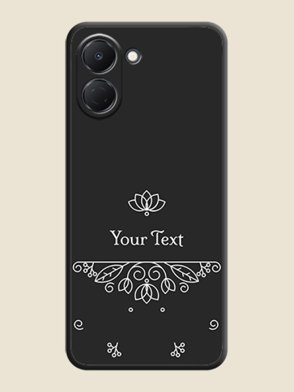 Custom Lotus Garden Custom Text On Space Black Custom Soft Matte Mobile Back Cover - Tecno Spark Go 3 - alternate view