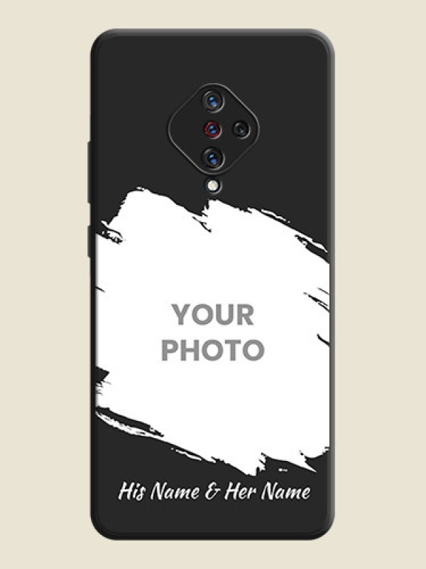 Custom Grunge Brush Strokes - Photo on Space Black Soft Matte Back Cover - Vivo S1 Pro - alternate view
