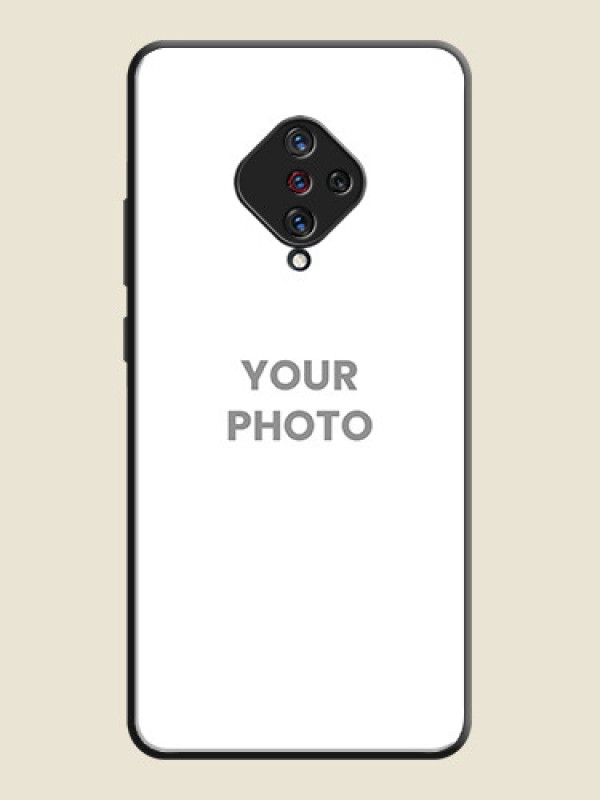 Custom Full Single Pic Upload On Space Black Personalized Soft Matte Phone Covers -Vivo S1 Pro - alternate view
