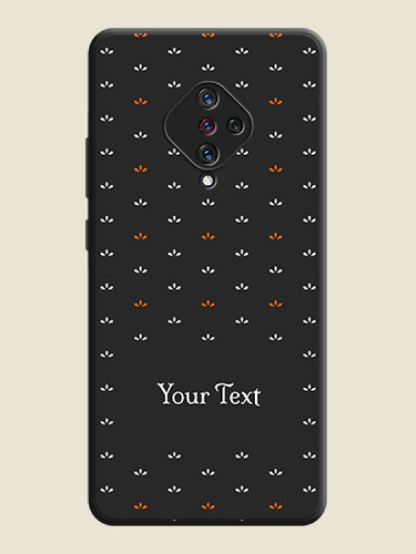 Custom Simple Pattern With Custom Text On Space Black Personalized Soft Matte Phone Covers -Vivo S1 Pro - alternate view