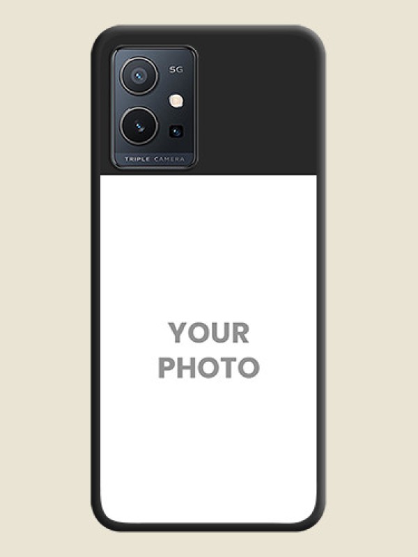 Custom Image Upload With Space Black Color On Custom Soft Matte Mobile Back Cover - Vivo T1 5G - alternate view