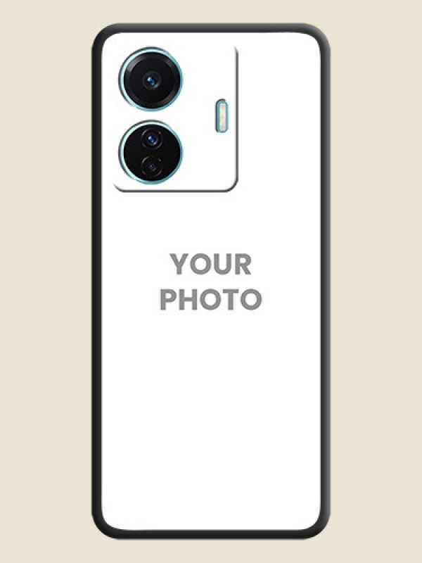 Custom Full Single Pic Upload On Space Black Personalized Soft Matte Phone Covers -Vivo T1 Pro 5G - alternate view