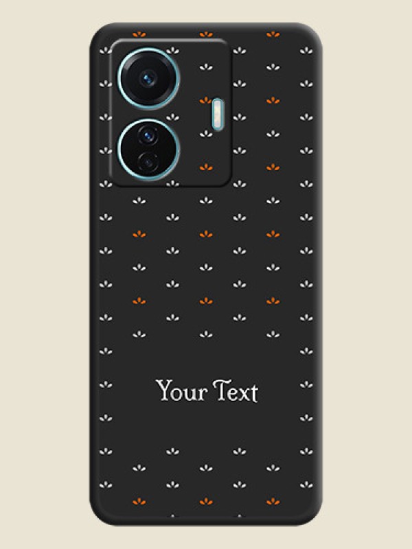 Custom Simple Pattern With Custom Text On Space Black Personalized Soft Matte Phone Covers -Vivo T1 Pro 5G - alternate view