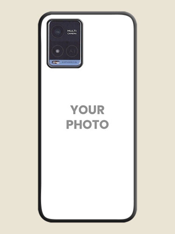 Custom Full Single Pic Upload On Space Black Personalized Soft Matte Phone Covers -Vivo T1X - alternate view