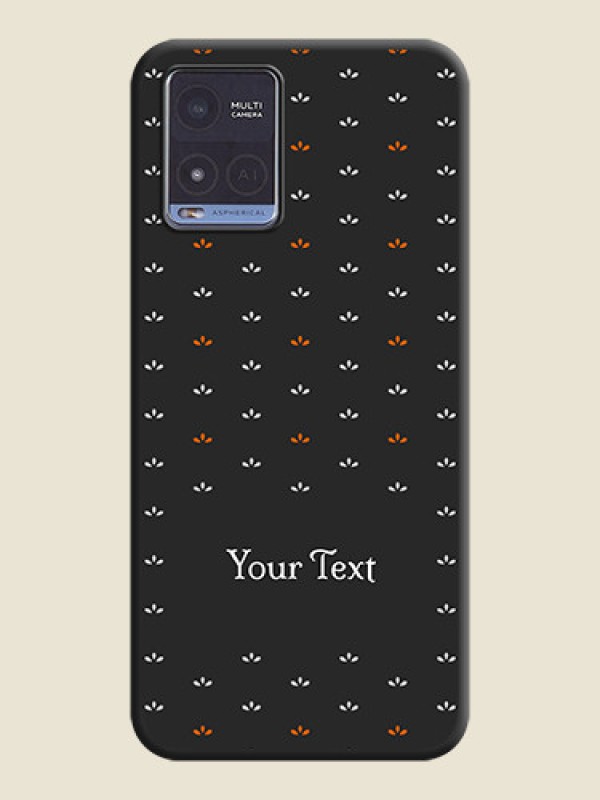 Custom Simple Pattern With Custom Text On Space Black Personalized Soft Matte Phone Covers -Vivo T1X - alternate view
