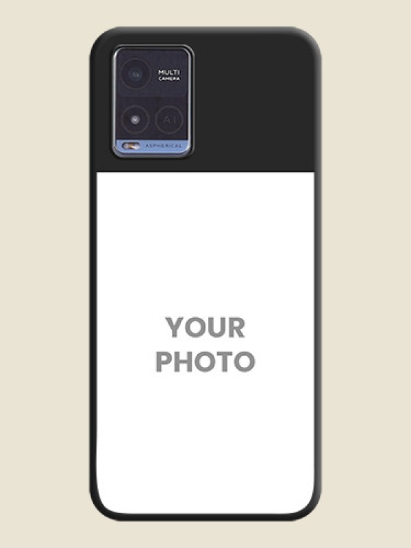 Custom Image Upload With Space Black Color On Custom Soft Matte Mobile Back Cover - Vivo T1X - alternate view