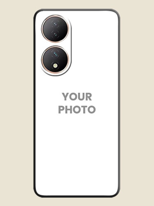 Custom Full Single Pic Upload On Space Black Personalized Soft Matte Phone Covers -Vivo T2 5G - alternate view