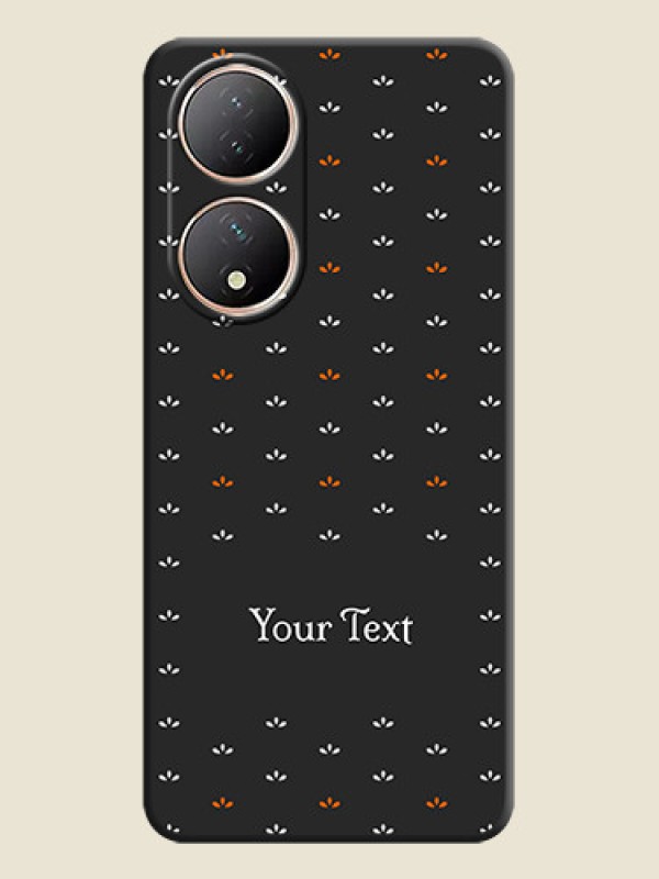 Custom Simple Pattern With Custom Text On Space Black Personalized Soft Matte Phone Covers -Vivo T2 5G - alternate view