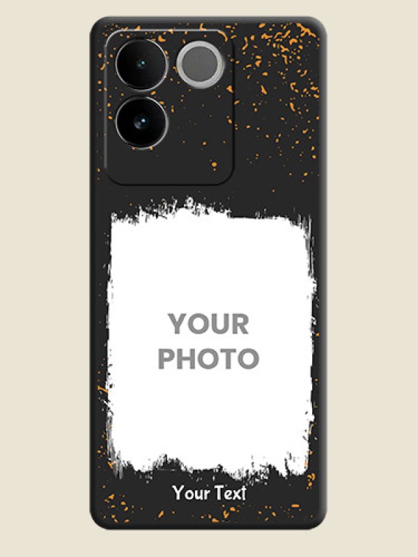 Custom Spray Free Design on Photo On Space Black Custom Soft Matte Mobile Back Cover - Vivo T2 Pro 5G - alternate view