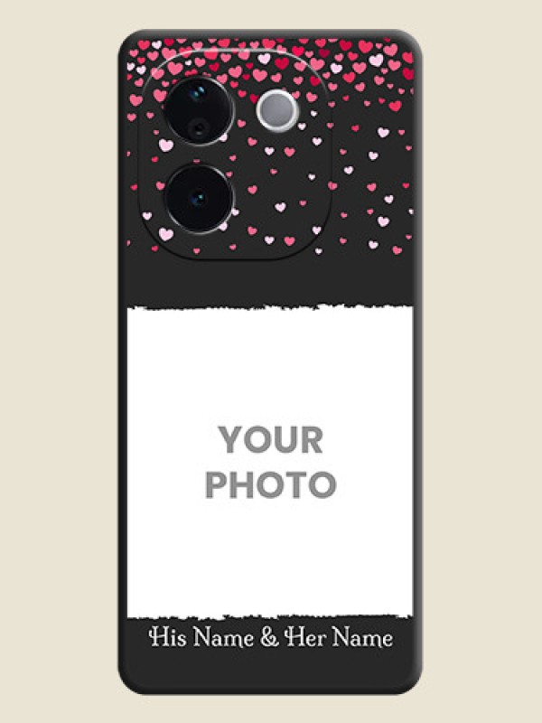 Custom Fall in Love with Your Partner on Photo On Space Black Custom Soft Matte Mobile Back Cover - Vivo T3 Pro 5G - alternate view