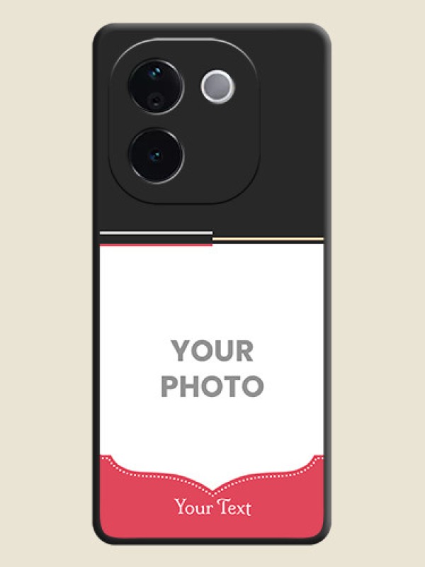 Custom Classic Plain Design with Name On Space Black Custom Soft Matte Mobile Back Cover - Vivo T3 Pro 5G - alternate view