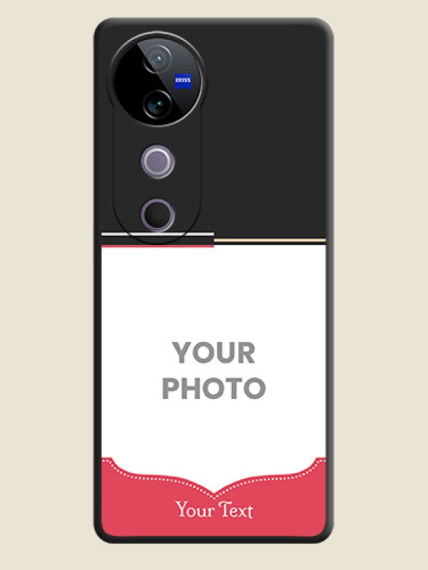 Custom Classic Plain Design with Name On Space Black Custom Soft Matte Mobile Back Cover - Vivo T3 Ultra - alternate view