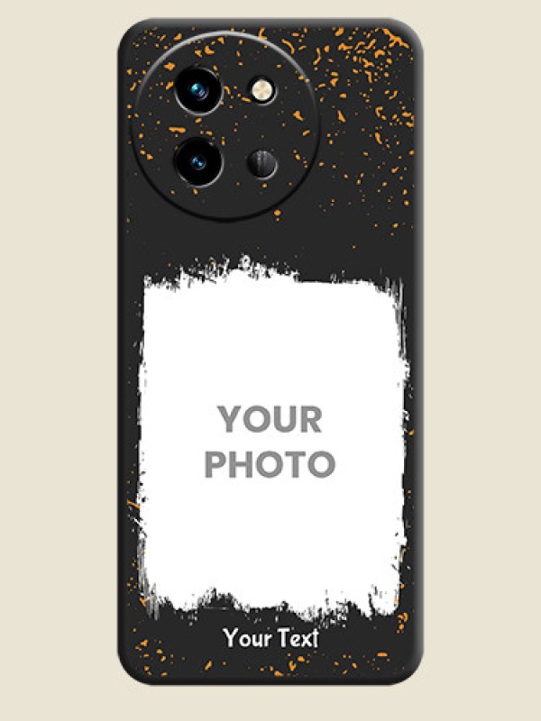 Custom Spray Free Design on Photo On Space Black Custom Soft Matte Mobile Back Cover - Vivo T3X 5G - alternate view