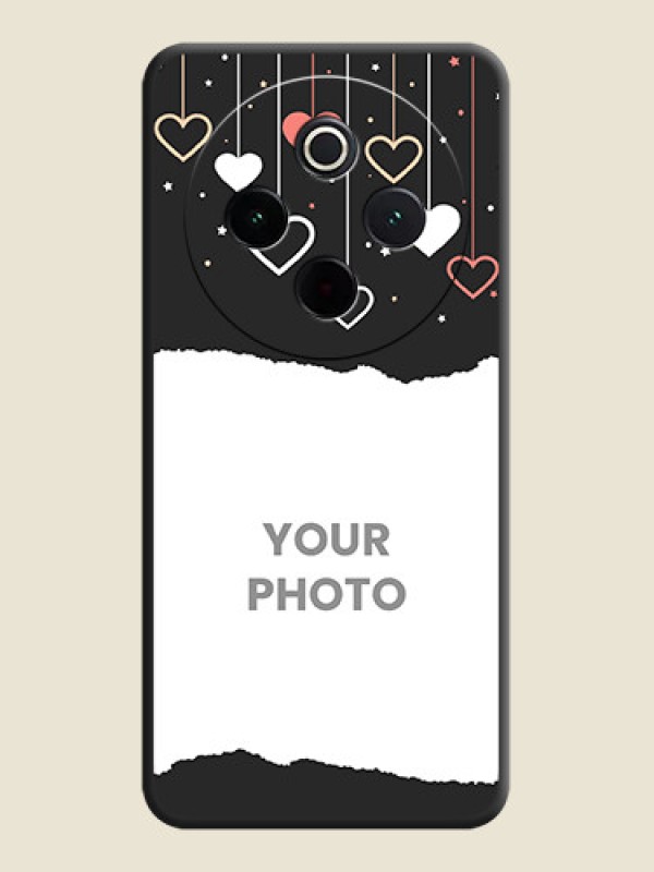 Custom Love Hangings with Splash Wave Picture On Space Black Custom Soft Matte Mobile Back Cover - Vivo T4 5G - alternate view