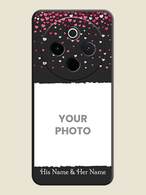 Custom Fall in Love with Your Partner on Photo On Space Black Custom Soft Matte Mobile Back Cover - Vivo T4 5G - alternate view