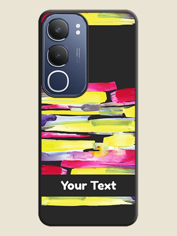 Custom Brush Coloured On Space Black Custom Soft Matte Mobile Back Cover - Vivo T4 Lite - alternate view