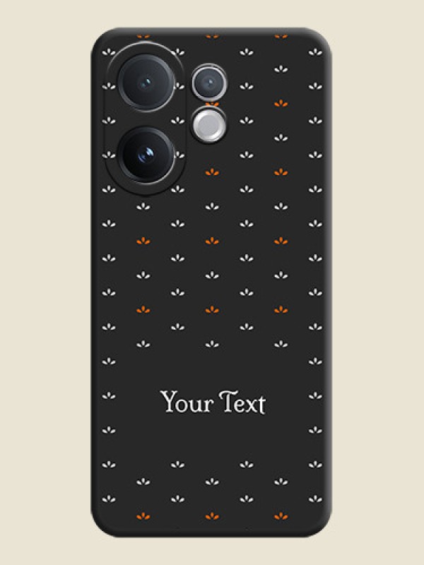 Custom Simple Pattern With Custom Text On Space Black Custom Soft Matte Mobile Back Cover - Vivo T4 Pro 5G - alternate view