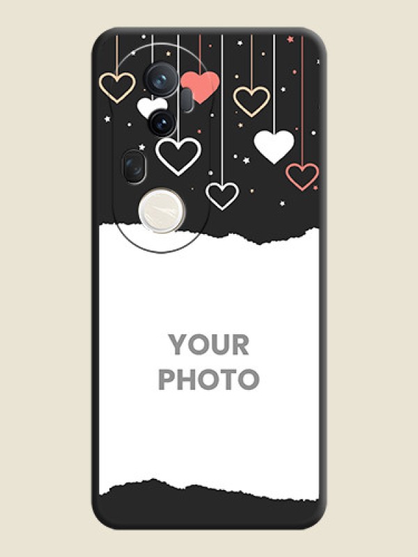 Custom Love Hangings with Splash Wave Picture On Space Black Custom Soft Matte Mobile Back Cover - Vivo T4 Ultra 5G - alternate view