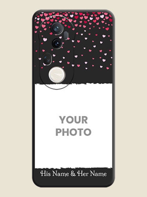 Custom Fall in Love with Your Partner on Photo On Space Black Custom Soft Matte Mobile Back Cover - Vivo T4 Ultra 5G - alternate view