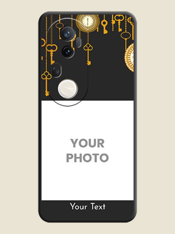 Custom Decorative Design with Text On Space Black Custom Soft Matte Mobile Back Cover - Vivo T4 Ultra 5G - alternate view