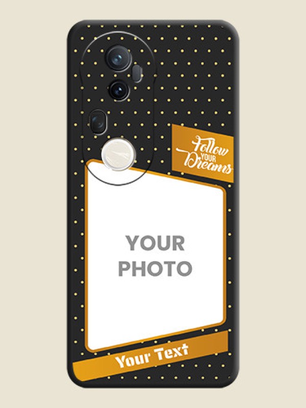 Custom Follow Your Dreams with White Dots On Space Black Custom Soft Matte Mobile Back Cover - Vivo T4 Ultra 5G - alternate view