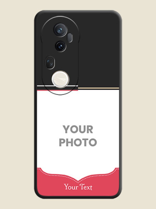 Custom Classic Plain Design with Name On Space Black Custom Soft Matte Mobile Back Cover - Vivo T4 Ultra 5G - alternate view