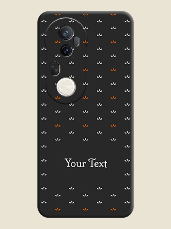 Custom Simple Pattern With Custom Text On Space Black Custom Soft Matte Mobile Back Cover - Vivo T4 Ultra 5G - alternate view