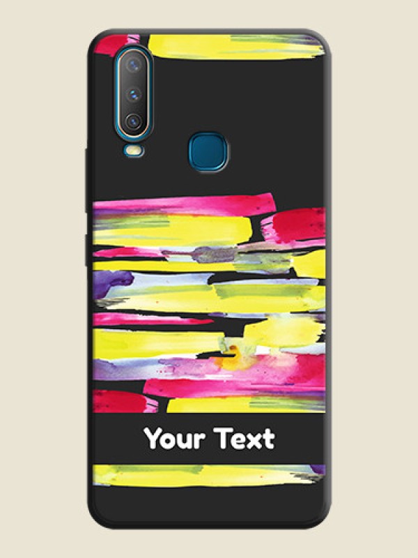 Custom Brush Coloured on Space Black Personalized Soft Matte Phone Covers - Vivo U10 - alternate view