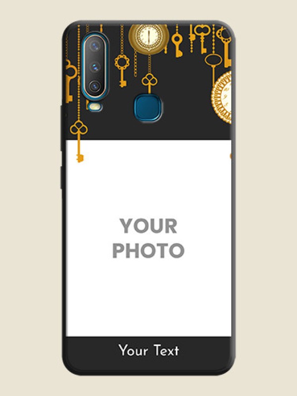 Custom Decorative Design with Text on Space Black Custom Soft Matte Back Cover - Vivo U10 - alternate view