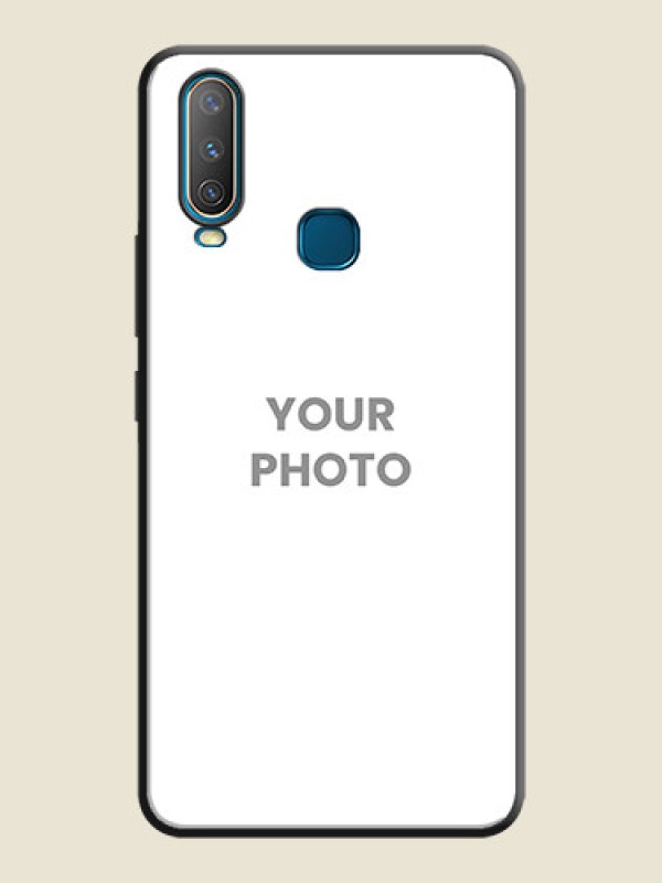Custom Full Single Pic Upload On Space Black Personalized Soft Matte Phone Covers -Vivo U10 - alternate view