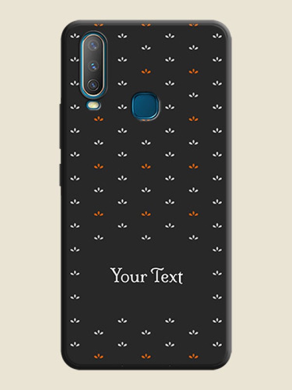 Custom Simple Pattern With Custom Text On Space Black Personalized Soft Matte Phone Covers -Vivo U10 - alternate view