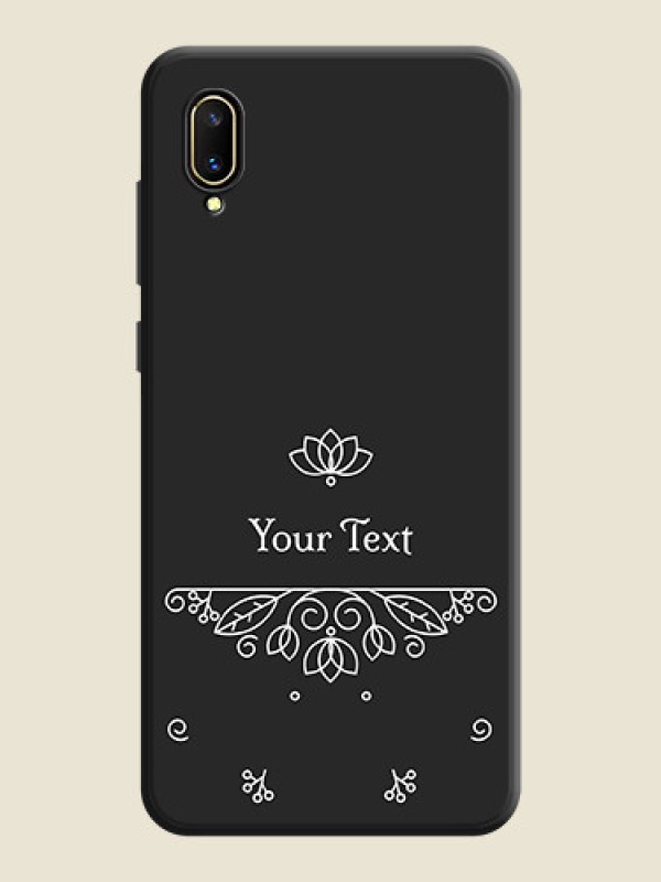 Custom Lotus Garden Custom Text On Space Black Personalized Soft Matte Phone Covers -Vivo V11 Pro - alternate view