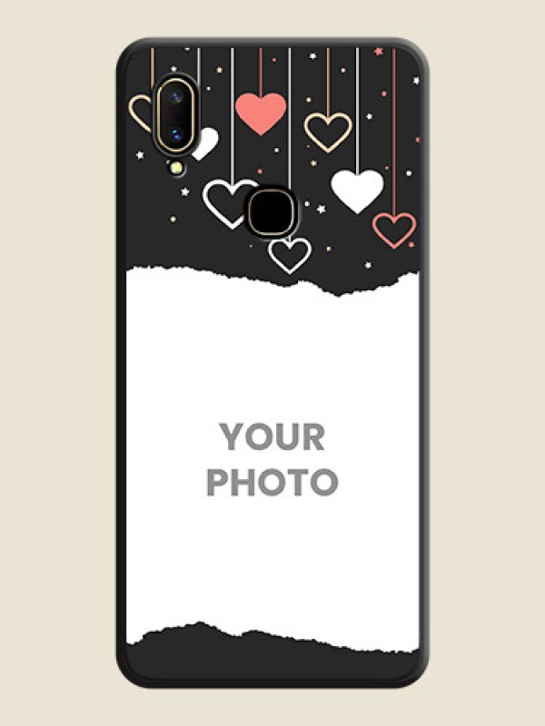 Custom Love Hangings with Splash Wave Picture on Space Black Custom Soft Matte Phone Back Cover - Vivo V11 - alternate view