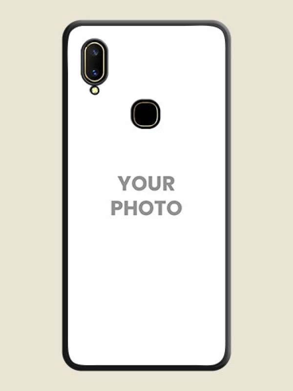 Custom Full Single Pic Upload On Space Black Personalized Soft Matte Phone Covers -Vivo V11 - alternate view
