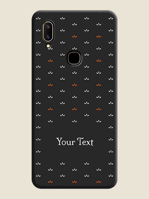 Custom Simple Pattern With Custom Text On Space Black Personalized Soft Matte Phone Covers -Vivo V11 - alternate view