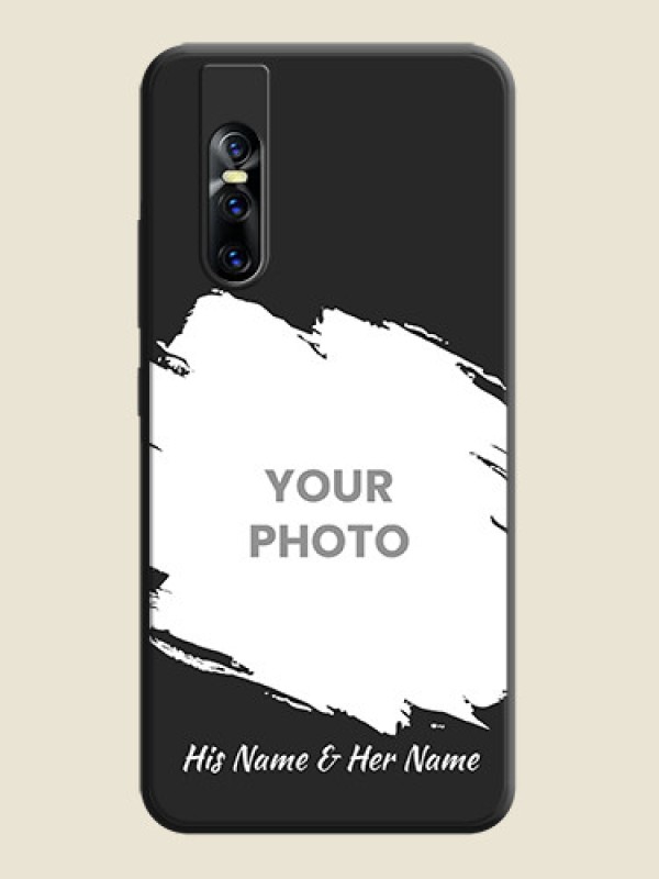 Custom Grunge Brush Strokes - Photo on Space Black Soft Matte Back Cover - Vivo V15 Pro - alternate view