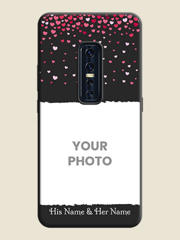 Custom Fall in Love with Your Partner  - Photo on Space Black Soft Matte Phone Cover - Vivo V17 Pro - alternate view