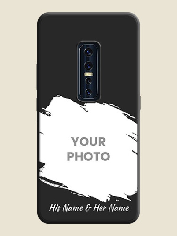 Custom Grunge Brush Strokes - Photo on Space Black Soft Matte Back Cover - Vivo V17 Pro - alternate view