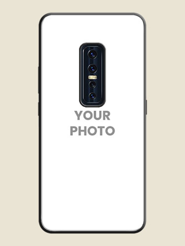 Custom Full Single Pic Upload On Space Black Personalized Soft Matte Phone Covers -Vivo V17 Pro - alternate view