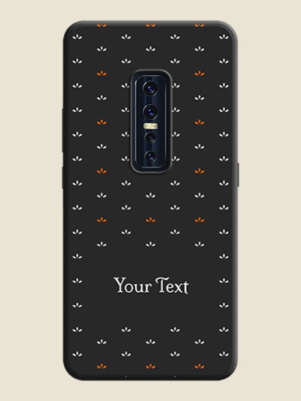 Custom Simple Pattern With Custom Text On Space Black Personalized Soft Matte Phone Covers -Vivo V17 Pro - alternate view