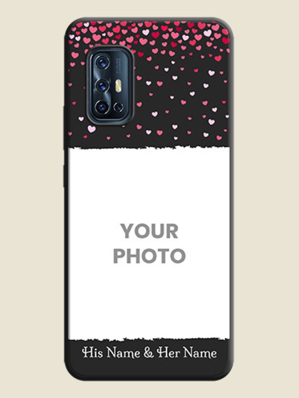 Custom Fall in Love with Your Partner  - Photo on Space Black Soft Matte Phone Cover - Vivo V17 - alternate view