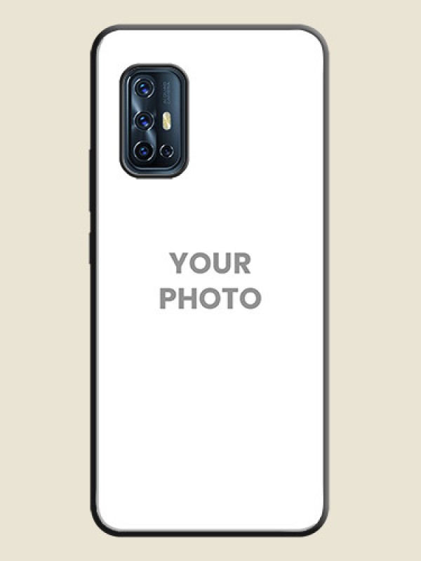 Custom Full Single Pic Upload On Space Black Personalized Soft Matte Phone Covers -Vivo V17 - alternate view